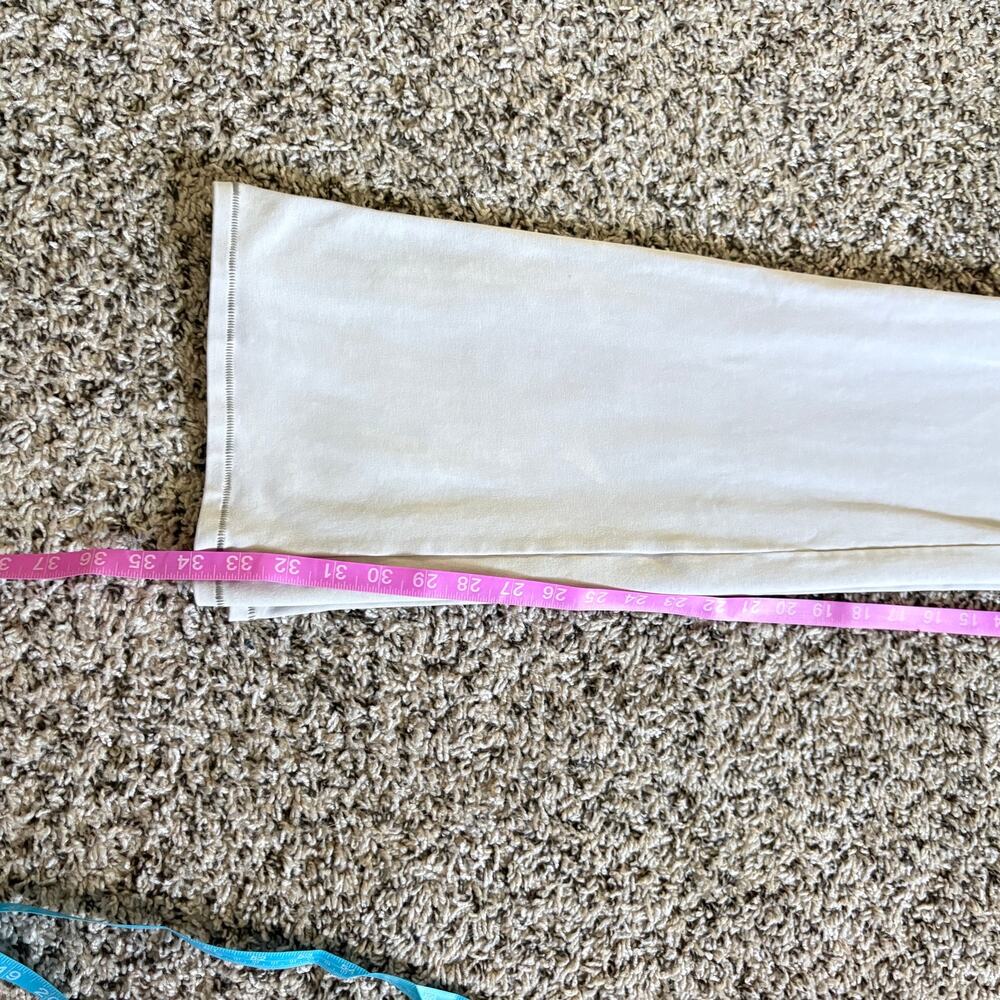 Skims Cotton Blend Flare Pants Size L Cream Lounge Yoga like new cozy boho - Picture 5 of 5